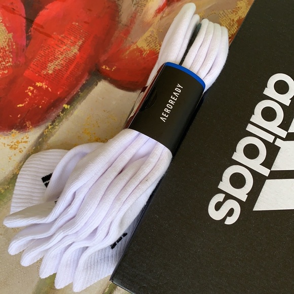 ADIDAS CUSHIONED 6 pair QUARTER SOCKS - Picture 12 of 16